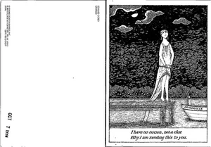 Cartolina - EDWARD GOREY - Non un indizio - Foto 1 di 1