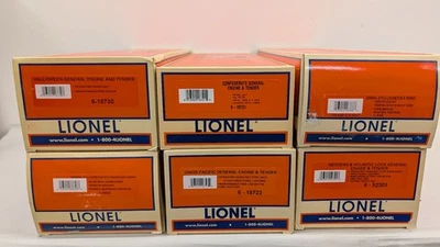 LIONEL 6 CAJAS DE MOTOR MODERNAS ORIGINALES (HB37)....TK Foto 1 de 4