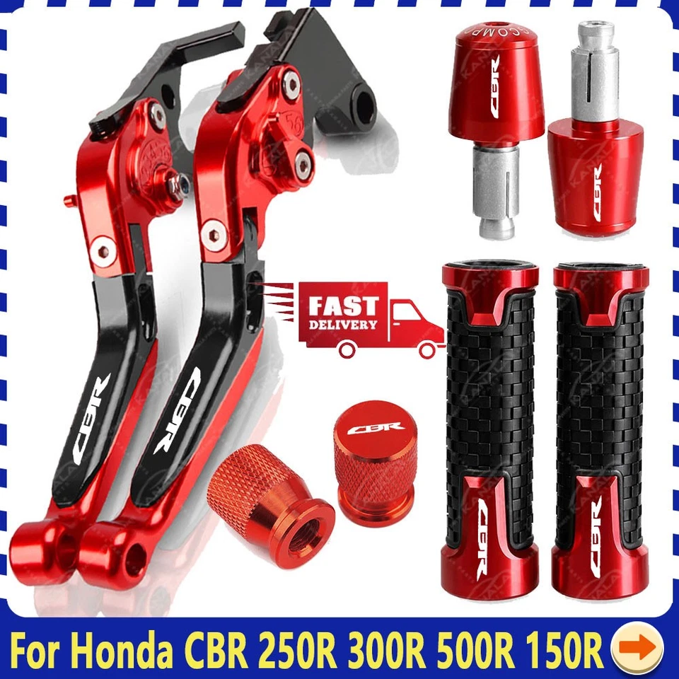 E5 Adjustable Brake Clutch Levers Handle Grips For Honda CBR 250R 300R 500R 150R - Image 1 of 1