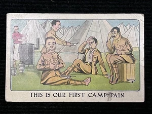 Bamforth Pun Cards British Black Gallows  Humor Postcard World War I Military - Picture 1 of 3