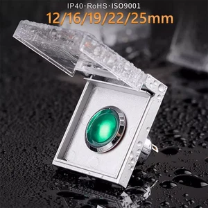 12/16/19/22/25mm Interruptor Botón Abatible Cubierta Protector Jaula IP40 Impermeable - Imagen 1 de 10