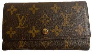 Louis Vuitton Portafoglio Borsello Monogramma Marrone Donna Autentico Usato Y6560 - Foto 1 di 5