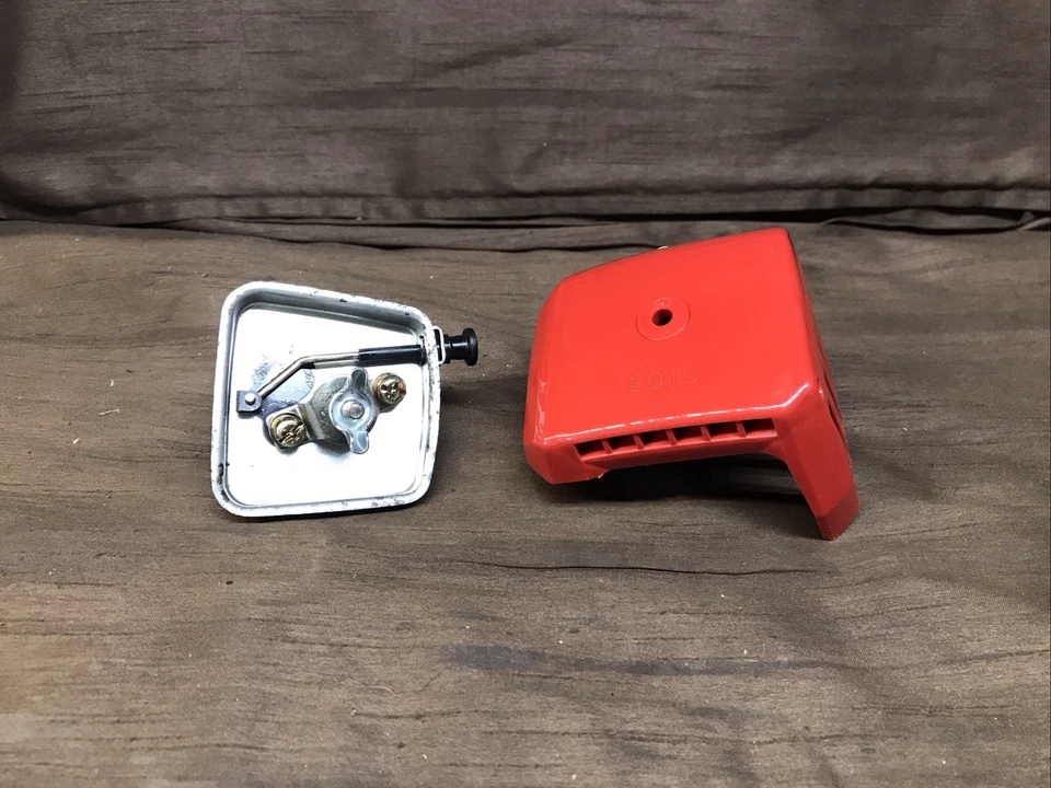 Tampa e placa base de filtro de ar carburador Mantis Tiller - Imagem 1 de 4