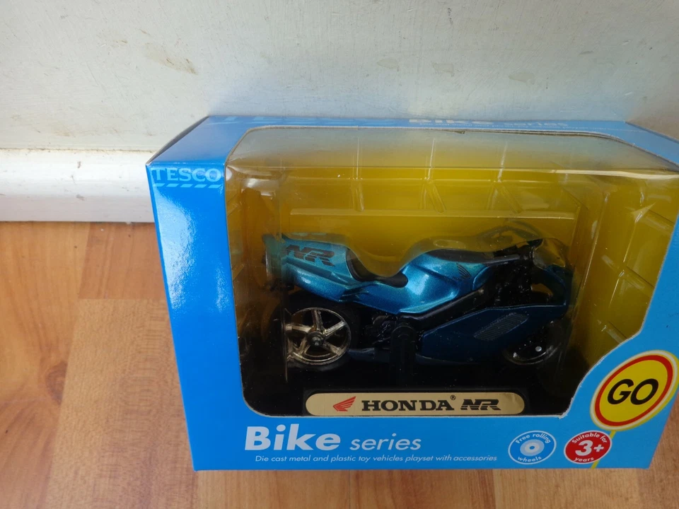 1/18 Maisto Tesco Exclusive Honda Nr Blau Druckguss Fahrrad Motorrad - Bild 1 von 2