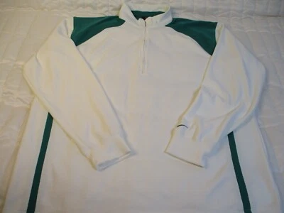 Nike Sphere Chaqueta Seca Pullover Para Hombre 2XL Verde Blanco 1/4 Cremallera Pista para Correr Foto 1 de 4