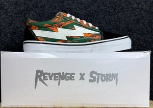 Revenge x Storm Classic Vers.1 Orange/Grn Camo Skateboarding Shoe Men Size 7 NIB - Picture 1 of 13