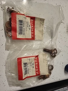 Lote de 2 Kit de Herrajes de Montaje Lengua Quemada TMH267 048302 Nuevo Antiguo Stock - Imagen 1 de 2