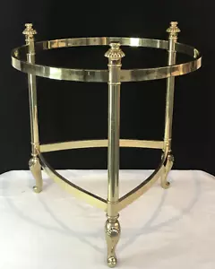 BASE ONLY: Vintage La Barge Style Brass Accent End Table Hollywood Regency c - Picture 1 of 7