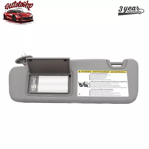 For Toyota 14-19 Highlander Left Driver Gray Sun visor W/Light 74320-0e074-B0 - Picture 1 of 7