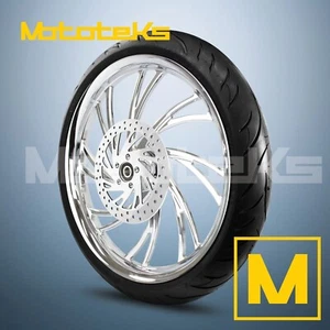RUEDA 21" 21X2.15 NEO MAG CROMADA PARA HARLEY SOFTAIL SPORTSTER DELANTERA - Imagen 1 de 5