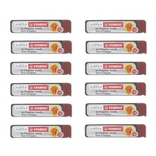 EAN 9556091135332 product image for Stabilo Hi-Polymer Black Lead 2B 0.7mm | Mechanical Pencil Refill | 12 Tubes | upcitemdb.com