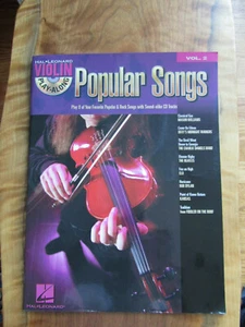 VIOLÍN - CANCIONES POPULARES - PLAY ALONG - LIBRO DE LECCIONES PARA ESTUDIANTES - VOLUMEN 2 con CD - Imagen 1 de 4