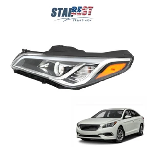 Single Headlight For Hyundai Sonata 2015-2017 Left/Driver Side Headlamp Halogen - Picture 1 of 17