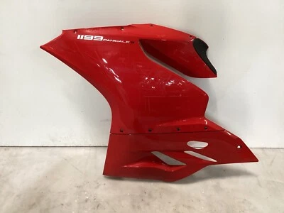 2014 1199 12-19 Ducati Panigale R 899 959 1299 LEFT SIDE FAIRING PANEL RED OEM - Image 1 of 2
