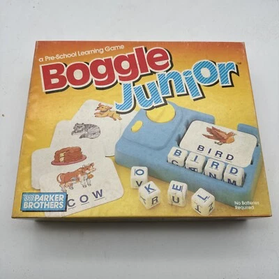 BOGGLE Junior First Edition Preschool Learning Game by Parker Brothers 1988 Jr - Image 1 of 4
