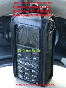 AnyTone Radio Windowed Case with Strap for AT-D878 & D868 (Custom fit Radio case - Picture 1 of 5