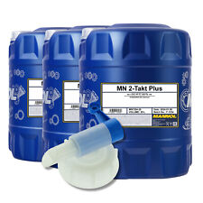 60 (3x20) Liter MANNOL 2-Takt Plus teilsynthetisches Mischöl mit Auslaufhahn