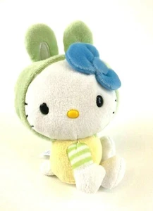Sanrio Hello Kitty Bunny Ears Stuffed Animal Plush green japan spring easter bow - Picture 1 of 10