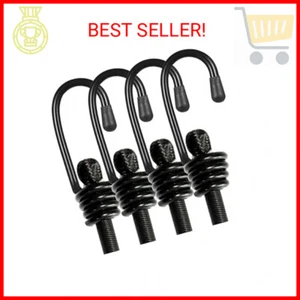 Heavy Duty Outdoor Bungee Cords Straps 48inch 4Pcs Black - Picture 1 of 2