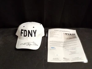 Johnny Unitas Hand Signed FDNY Cap – Football Hall of Famer – JSA COA -1 # - Picture 1 of 5