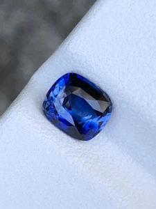 1.62 Cts Absolute Super Fine Blue 100% Natural Sapphire Normal Heated Gemstone - Picture 1 of 5