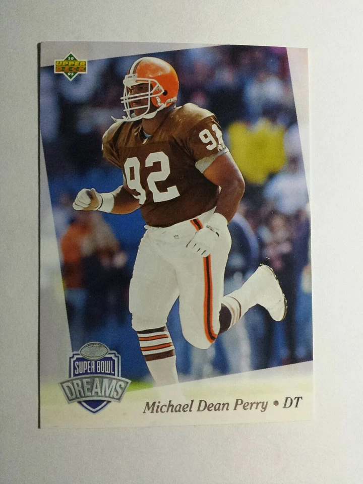 MICHAEL DEAN PERRY 1993 UPPER DECK SUPER BOWL NFL EXPERIENCE CARD # 29 C9897 - Image 1 of 1