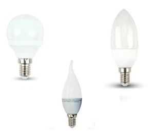 LAMPADINE LED E 14 V-TAC FORMA PERA, FIAMMA, CANDELA CONFEZIONE DA 10PZ - Foto 1 di 7