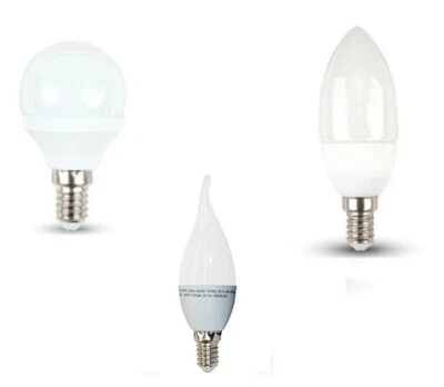 LAMPADINE LED E 14 V-TAC FORMA PERA, FIAMMA, CANDELA CONFEZIONE DA 10PZ - Immagine 1 di 4