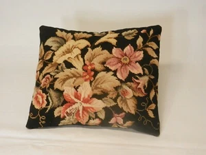 Antique Embroidery Pillow 16" by 14" - Picture 1 of 2