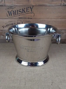 Decorative Heavy duty nickel plate engraved champagne bucket - Picture 1 of 18