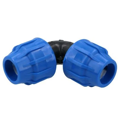 25 x 25mm MDPE Elbow Hose Union Joiner Pipe Fitting Cold Water System PN16 - Image 1 of 4