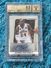 2013-14 Panini Prizm Kobe Bryant Auto BGS 9.5 Auto- Possible Kobe Fingerprint!?