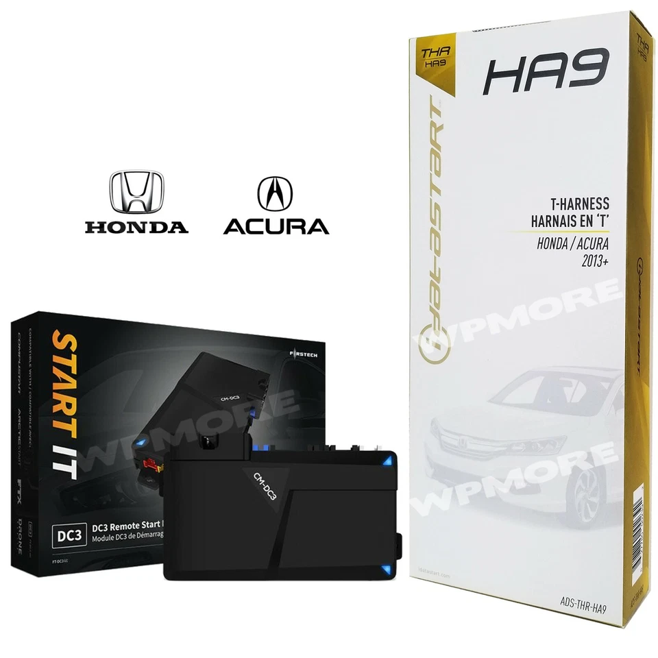 FIRSTECH IDATALINK FT-DC3-LC Remote Start 3X LOCK Select HONDA ACURA PTS models 2013 & up THR-HA9