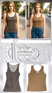 Chicos Tapemeasure Women’s Size S 0 Sleeveless Animal Print Neutral Tank Top - Picture 1 of 16