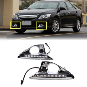 2Pcs LED DRL for Toyota Camry 2012 2013 2014 Daytime Running Light Driving Lamp - Picture 1 of 11