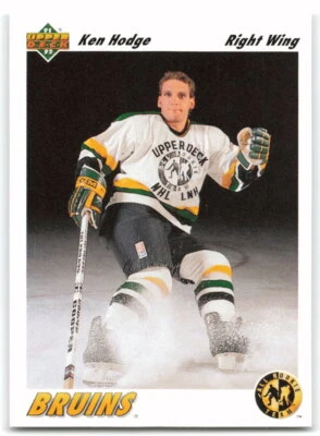 1991 Upper Deck #41 Ken Hodge   ART Boston Bruins 1AW - Image 1 of 2