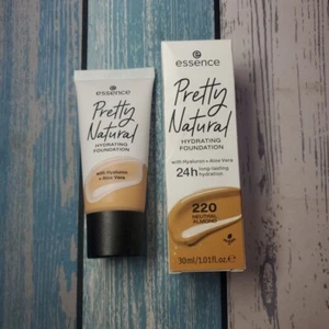 Essence Pretty Natural Hydrating Foundation Hyaluronic &Aloe ~220 Neutral Almond - Picture 1 of 11