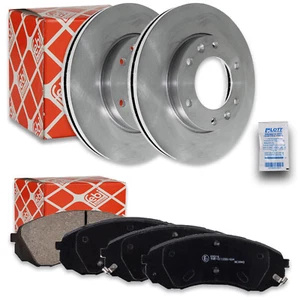 2x FEBI Bremsscheibe Ø300mm + Beläge vorne passend für Hyundai H-1 Travel TQ 2.5 - Bild 1 von 5
