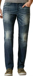 NUEVO JEANS ELÁSTICOS MOTO AJUSTADOS JAKE LAVADO COLUNGA HEBILLA BKE 32R 32 AVC9003 - Imagen 1 de 7
