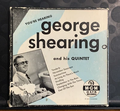Vinyl Records 45 RPM George Shearing Quintet MGM 4 Piece Boxed Set - Image 1 of 4