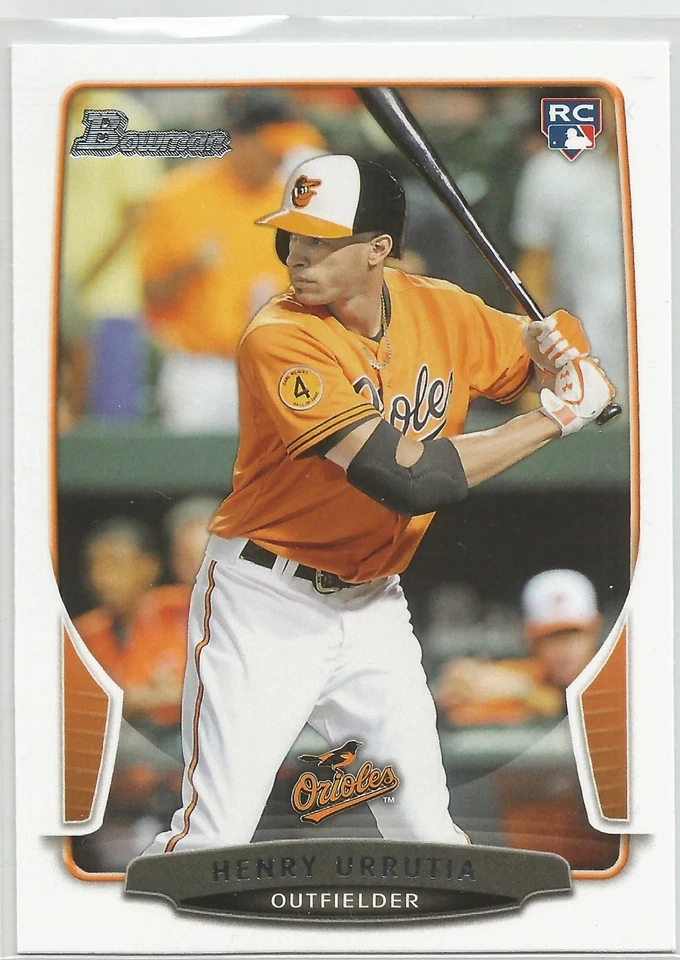 Henry Urrutia Baltimore Orioles 2013 Bowman Draft Rookie Card - Image 1 of 1