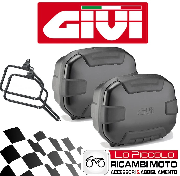 KIT GIVI 2 VALIGIE LATERALI ALL. TRK35B NERE + STAFFE KAWASAKI VERSYS 650 2009 Foto 1 de 1