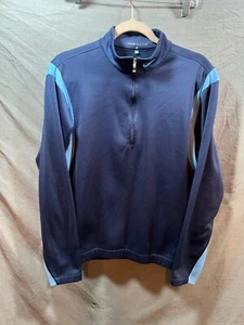 Suéter de golf Nike adulto pequeño azul 1/2 cremallera manga larga sudadera para hombre. - Imagen 1 de 8