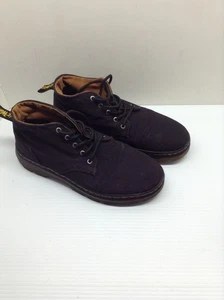 Doc Dr. Martens Mens Bonny Tough Poly Rubbery Boots Black Canvas SZ 10 - Picture 1 of 8