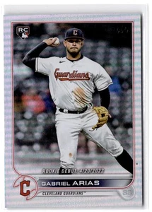2022 Topps Update Gabriel Arias RC #US321 Rainbow Foil Cleveland Guardians - Picture 1 of 2
