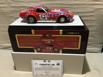 CORVETTE #57 REBEL HINZE / JOHNSON L-88 427 CAROUSEL 1  1/18 #4601 defect read! - Image 1 of 4