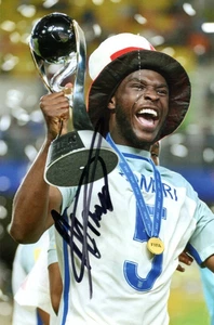 ENGLAND, AC MILAN & CHELSEA: FIKAYO TOMORI SIGNED 6x4 ACTION PHOTO+COA - Picture 1 of 2