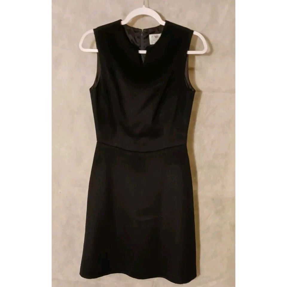 Tocca Womens Black Sheath 100% Wool Size 6 Fully Lined Sleeveless - Image 1 of 4
