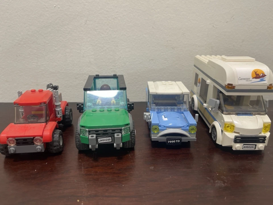 4 件套乐高汽车、露营车、拖曳车、哈利波特、SUV — 第 1/4 张图片