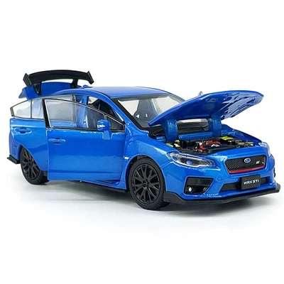 1:32 Subaru WRX STI Model Car Diecast Toy Vehicle Toys for Boys Kids Gifts Blue - Image 1 of 4